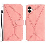 Custodia per telefono in pelle goffrata con cuciture, For Samsung Galaxy A17 5G, For Samsung Galaxy A06 5G, For Samsung Galaxy A56 5G, For Samsung Galaxy A26 5G
