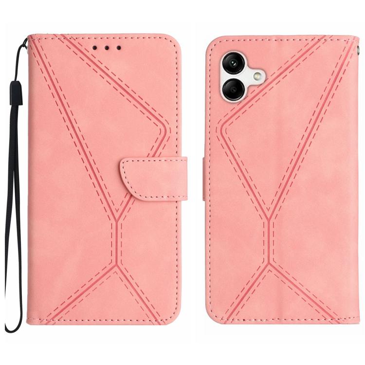 Custodia per telefono in pelle goffrata con cuciture, For Samsung Galaxy A17 5G, For Samsung Galaxy A06 5G, For Samsung Galaxy A56 5G, For Samsung Galaxy A26 5G