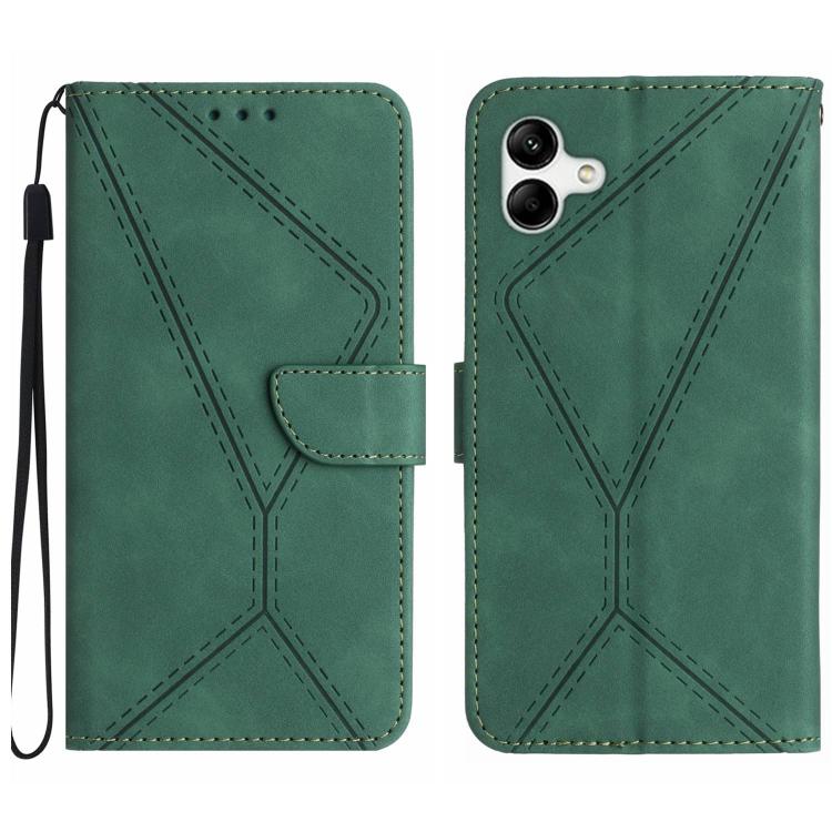 Custodia per telefono in pelle goffrata con cuciture, For Samsung Galaxy A17 5G, For Samsung Galaxy A06 5G, For Samsung Galaxy A56 5G, For Samsung Galaxy A26 5G