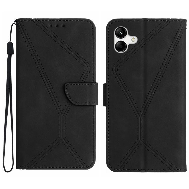 Custodia per telefono in pelle goffrata con cuciture, For Samsung Galaxy A57 5G, For Samsung Galaxy A37 5G, For Samsung Galaxy A27 5G, For Samsung Galaxy A07 5G