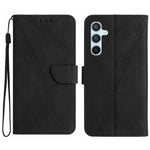 Custodia per telefono in pelle goffrata con cuciture, For Samsung Galaxy A17 5G, For Samsung Galaxy A06 5G, For Samsung Galaxy A56 5G, For Samsung Galaxy A26 5G