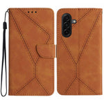 Custodia per telefono in pelle goffrata con cuciture, For Samsung Galaxy A57 5G, For Samsung Galaxy A37 5G, For Samsung Galaxy A27 5G, For Samsung Galaxy A07 5G