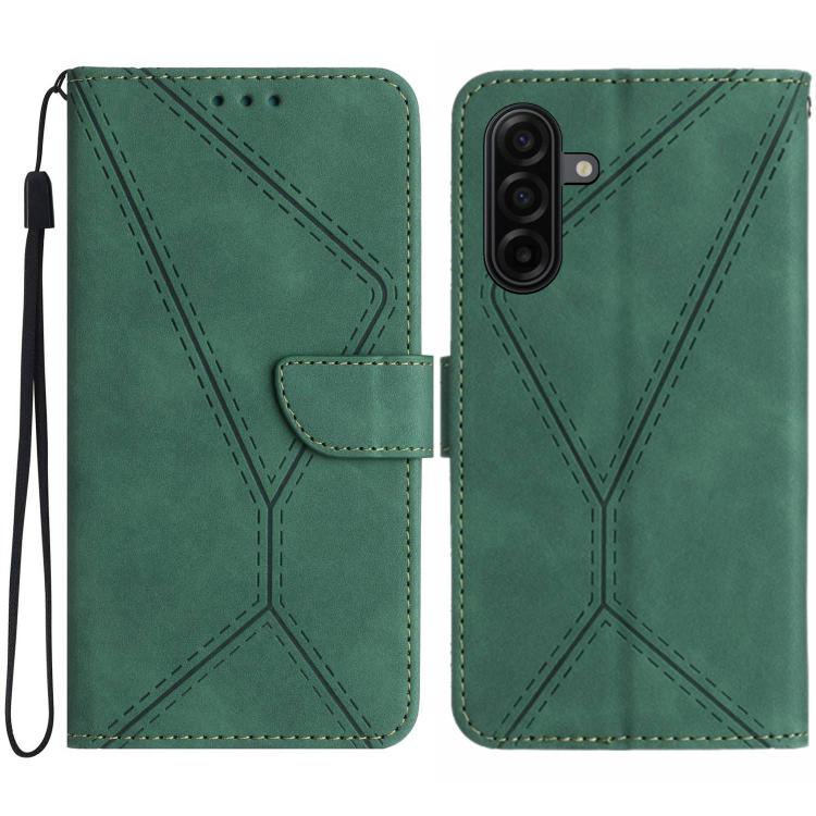 Custodia per telefono in pelle goffrata con cuciture, For Samsung Galaxy A57 5G, For Samsung Galaxy A37 5G, For Samsung Galaxy A27 5G, For Samsung Galaxy A07 5G