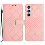 Custodia per telefono in pelle con trama a griglia rombica, For Samsung Galaxy A36 5G, For Samsung Galaxy A16 5G, For Samsung Galaxy A06 4G