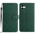 Custodia per telefono in pelle con trama a griglia rombica, For Samsung Galaxy A36 5G, For Samsung Galaxy A16 5G, For Samsung Galaxy A06 4G