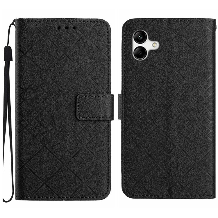 Custodia per telefono in pelle con trama a griglia rombica, For Samsung Galaxy A36 5G, For Samsung Galaxy A16 5G, For Samsung Galaxy A06 4G