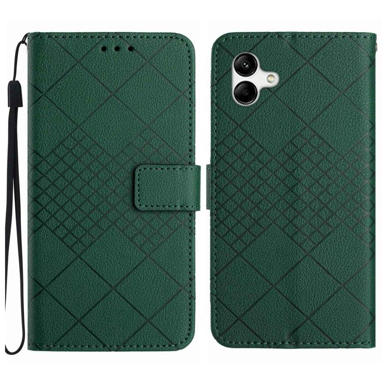 Custodia per telefono in pelle con trama a griglia rombica, For Samsung Galaxy A57 5G, For Samsung Galaxy A37 5G, For Samsung Galaxy A27 5G, For Samsung Galaxy A07 5G