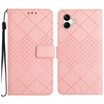 Custodia per telefono in pelle con trama a griglia rombica, For Samsung Galaxy A57 5G, For Samsung Galaxy A37 5G, For Samsung Galaxy A27 5G, For Samsung Galaxy A07 5G