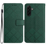 Custodia per telefono in pelle con trama a griglia rombica, For Samsung Galaxy A57 5G, For Samsung Galaxy A37 5G, For Samsung Galaxy A27 5G, For Samsung Galaxy A07 5G