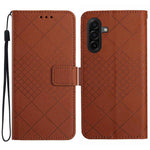 Custodia per telefono in pelle con trama a griglia rombica, For Samsung Galaxy A57 5G, For Samsung Galaxy A37 5G, For Samsung Galaxy A27 5G, For Samsung Galaxy A07 5G