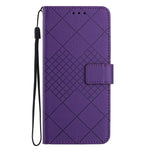 Custodia per telefono in pelle con trama a griglia rombica, For Samsung Galaxy A57 5G, For Samsung Galaxy A37 5G, For Samsung Galaxy A27 5G, For Samsung Galaxy A07 5G