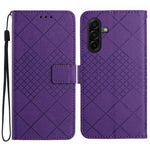 Custodia per telefono in pelle con trama a griglia rombica, For Samsung Galaxy A57 5G, For Samsung Galaxy A37 5G, For Samsung Galaxy A27 5G, For Samsung Galaxy A07 5G