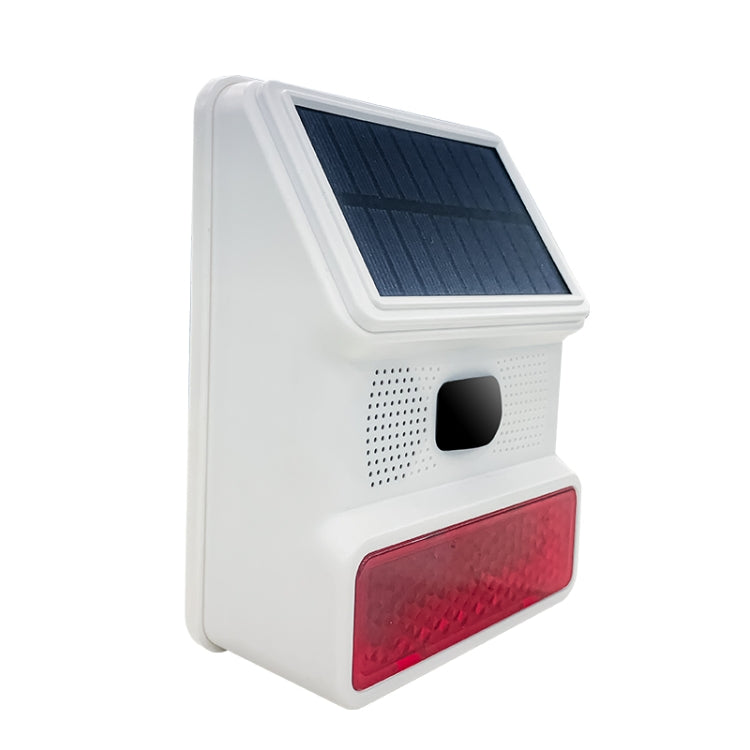 Sirena stroboscopica wireless con suono e luce alimentata ad energia solare PE-523