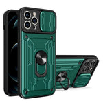 Custodia per telefono scorrevole Camshield TPU+PC con slot per schede, For iPhone 16, For iPhone 15 Pro Max, For iPhone 15 Pro