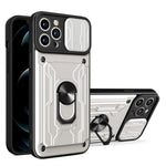Custodia per telefono scorrevole Camshield TPU+PC con slot per schede, For iPhone 16, For iPhone 15 Pro Max, For iPhone 15 Pro