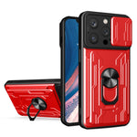 Custodia per telefono scorrevole Camshield TPU+PC con slot per schede, For iPhone 16, For iPhone 15 Pro Max, For iPhone 15 Pro