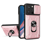 Custodia per telefono scorrevole Camshield TPU+PC con slot per schede, For iPhone 16, For iPhone 15 Pro Max, For iPhone 15 Pro