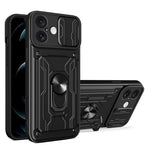 Custodia per telefono scorrevole Camshield TPU+PC con slot per schede, For iPhone 16 Pro Max, For iPhone 16 Pro, For iPhone 16 Plus