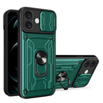 Custodia per telefono scorrevole Camshield TPU+PC con slot per schede, For iPhone 16 Pro Max, For iPhone 16 Pro, For iPhone 16 Plus