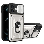 Custodia per telefono scorrevole Camshield TPU+PC con slot per schede, For iPhone 16 Pro Max, For iPhone 16 Pro, For iPhone 16 Plus