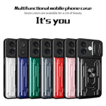 Custodia per telefono scorrevole Camshield TPU+PC con slot per schede, For iPhone 16, For iPhone 15 Pro Max, For iPhone 15 Pro