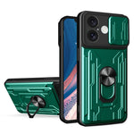 Custodia per telefono scorrevole Camshield TPU+PC con slot per schede, For iPhone 16, For iPhone 15 Pro Max, For iPhone 15 Pro