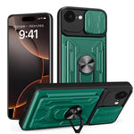 Custodia per telefono scorrevole Camshield TPU+PC con slot per schede, For iPhone 18 Pro, For iPhone 18 Pro Max, For iPhone 17e / 16e