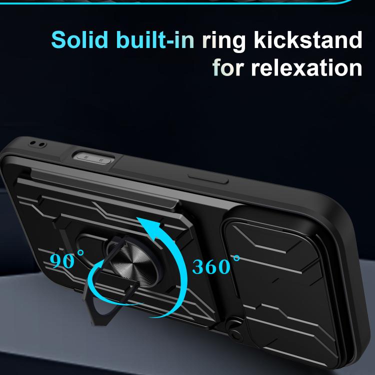 Custodia per telefono scorrevole Camshield TPU+PC con slot per schede, For iPhone 17 Pro Max, For iPhone 17 Pro, For iPhone 17