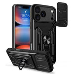 Custodia per telefono scorrevole Camshield TPU+PC con slot per schede, For iPhone 17 Pro Max, For iPhone 17 Pro, For iPhone 17