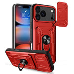 Custodia per telefono scorrevole Camshield TPU+PC con slot per schede, For iPhone 17 Pro Max, For iPhone 17 Pro, For iPhone 17