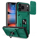 Custodia per telefono scorrevole Camshield TPU+PC con slot per schede, For iPhone 17 Pro Max, For iPhone 17 Pro, For iPhone 17