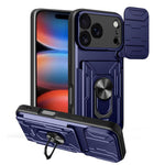 Custodia per telefono scorrevole Camshield TPU+PC con slot per schede, For iPhone 17 Pro Max, For iPhone 17 Pro, For iPhone 17
