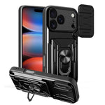 Custodia per telefono scorrevole Camshield TPU+PC con slot per schede, For iPhone 17 Pro Max, For iPhone 17 Pro, For iPhone 17