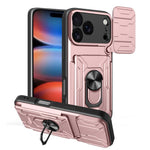Custodia per telefono scorrevole Camshield TPU+PC con slot per schede, For iPhone 17 Pro Max, For iPhone 17 Pro, For iPhone 17