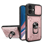 Custodia per telefono scorrevole Camshield TPU+PC con slot per schede, For iPhone 17 Pro Max, For iPhone 17 Pro, For iPhone 17