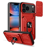 Custodia per telefono scorrevole Camshield TPU+PC con slot per schede, For iPhone 18 Pro, For iPhone 18 Pro Max, For iPhone 17e / 16e