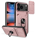 Custodia per telefono scorrevole Camshield TPU+PC con slot per schede, For iPhone 18 Pro, For iPhone 18 Pro Max, For iPhone 17e / 16e