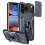 Custodia per telefono scorrevole Camshield TPU+PC con slot per schede, For iPhone 18 Pro, For iPhone 18 Pro Max, For iPhone 17e / 16e