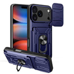 Custodia per telefono scorrevole Camshield TPU+PC con slot per schede, For iPhone 18 Pro, For iPhone 18 Pro Max, For iPhone 17e / 16e