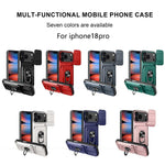 Custodia per telefono scorrevole Camshield TPU+PC con slot per schede, For iPhone 18 Pro, For iPhone 18 Pro Max, For iPhone 17e / 16e