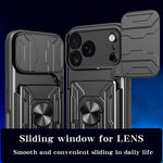 Custodia per telefono scorrevole Camshield TPU+PC con slot per schede, For iPhone 18 Pro, For iPhone 18 Pro Max, For iPhone 17e / 16e