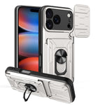 Custodia per telefono scorrevole Camshield TPU+PC con slot per schede, For iPhone 18 Pro, For iPhone 18 Pro Max, For iPhone 17e / 16e