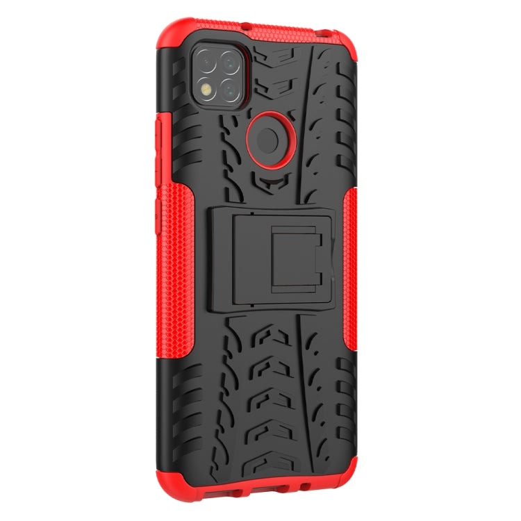 Custodia TPU antiurto con supporto per Xiaomi Redmi 9C