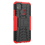 Tyre Texture TPU antiurto + Custodia protettiva per PC con supporto, For Xiaomi Redmi 9C, For OPPO Realme C15, For iPhone 12 mini, For Alcatel 3L (2020)