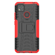 Tyre Texture TPU antiurto + Custodia protettiva per PC con supporto, For Xiaomi Redmi 9C, For OPPO Realme C15, For iPhone 12 mini, For Alcatel 3L (2020)