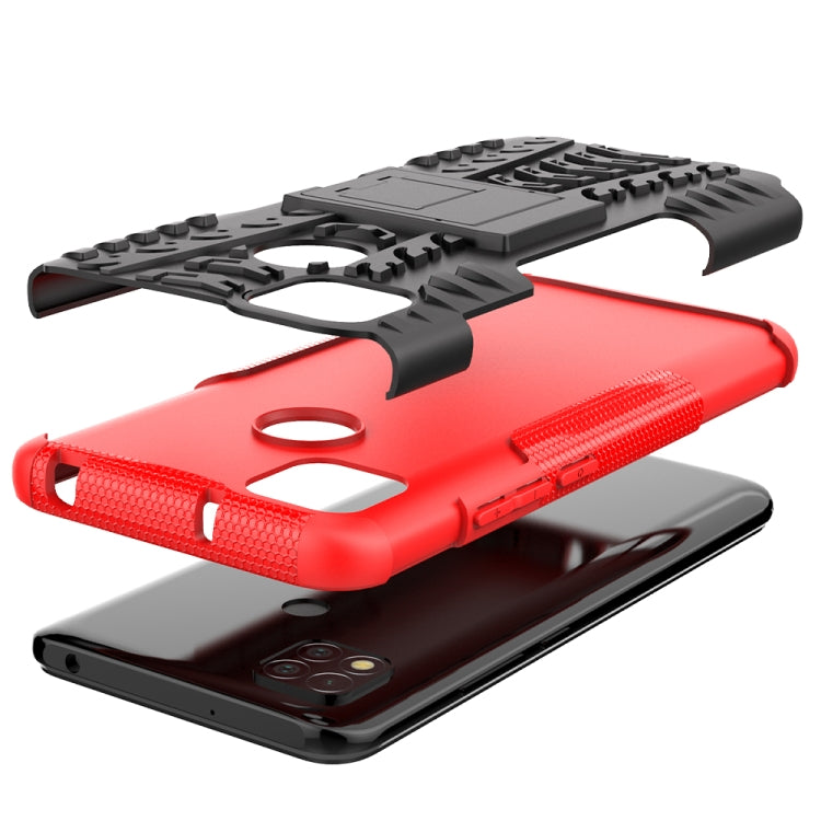 Custodia TPU antiurto con supporto per Xiaomi Redmi 9C