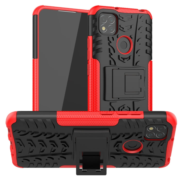 Tyre Texture TPU antiurto + Custodia protettiva per PC con supporto, For Xiaomi Redmi 9C, For OPPO Realme C15, For iPhone 12 mini, For Alcatel 3L (2020)