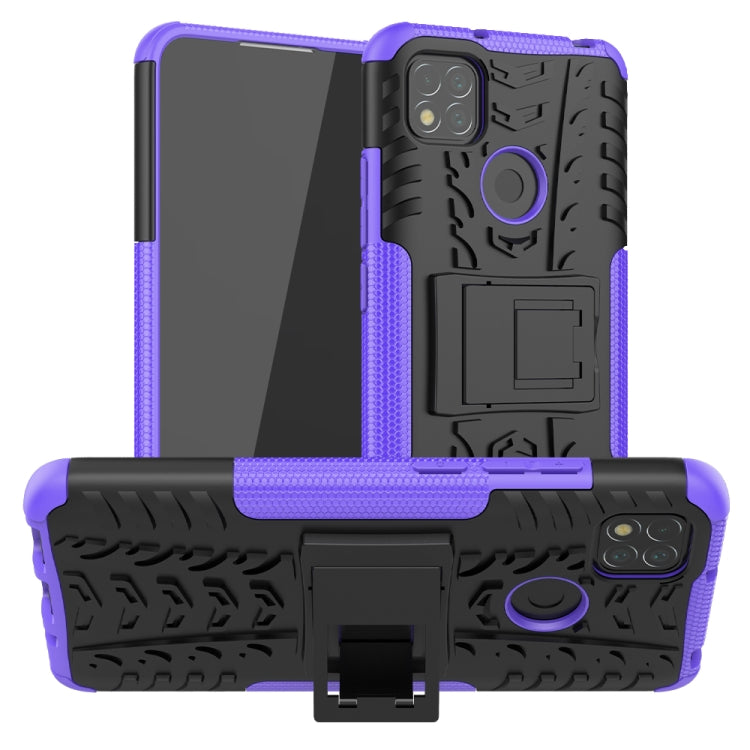 Custodia TPU antiurto con supporto per Xiaomi Redmi 9C