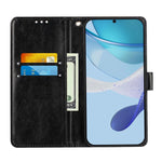 Custodia per telefono in pelle con motivo a trama semplice e disegno colorato, For Samsung Galaxy S24 FE 5G