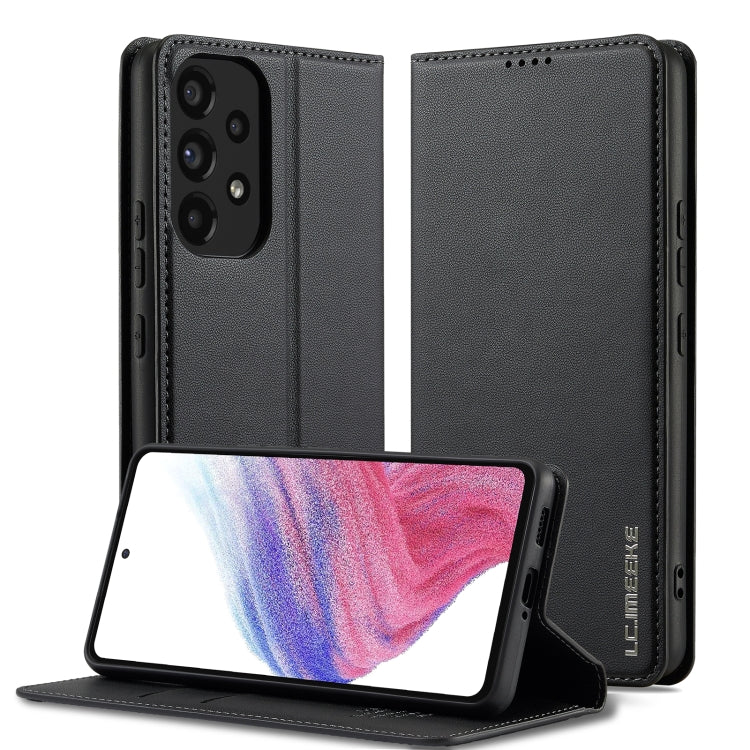 Custodia per telefono in PU con texture fine e satinata serie L1 LC.IMEEKE, For Samsung Galaxy A34 5G, For Samsung Galaxy A54 5G, For Samsung Galaxy A53 5G